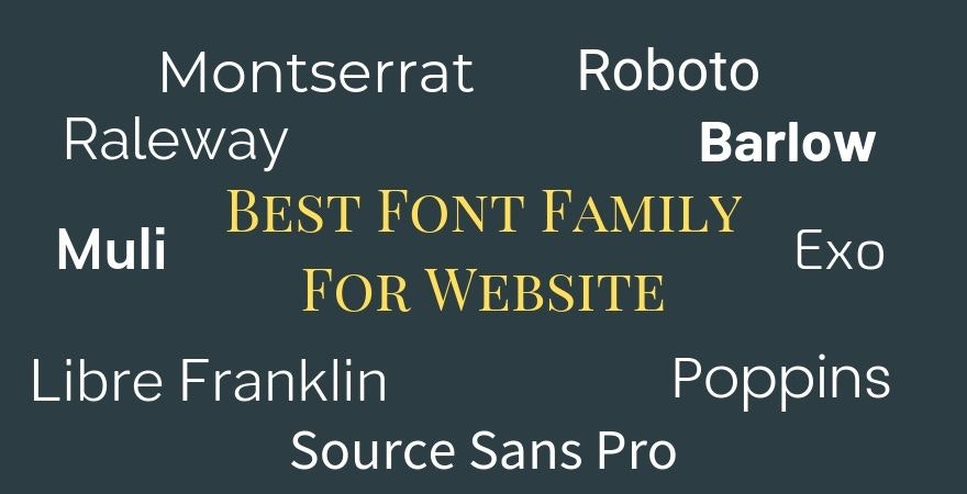 La mejor familia de fuentes para el sitio web