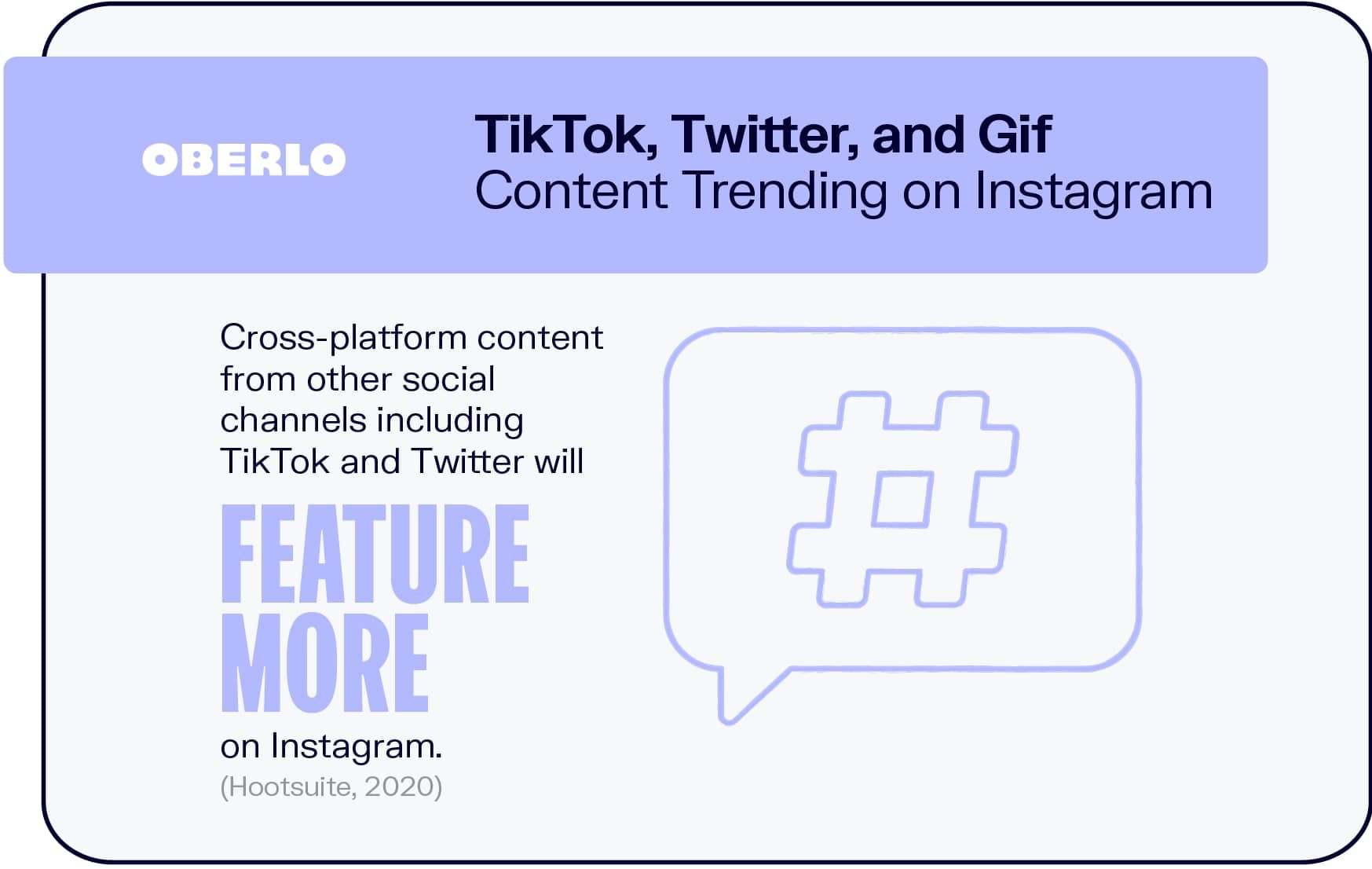 Tendencias de contenido de TikTok, Twitter y Gif en Instagram