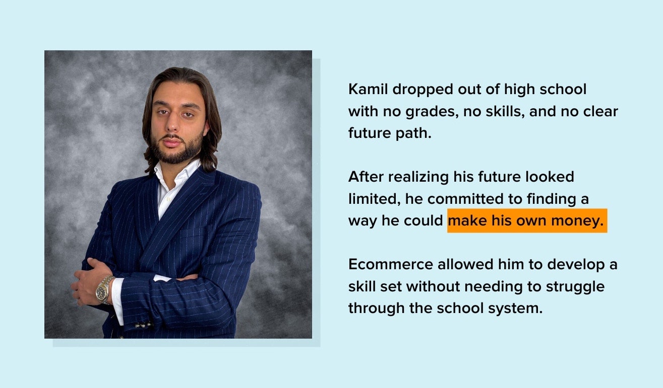 Emprendedor de comercio electrónico Kamil Sattar
