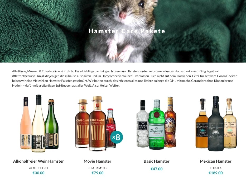 Página Tastillery Hamster Care Pakete