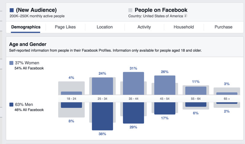 Estrategia de marketing de Facebook: información de la audiencia