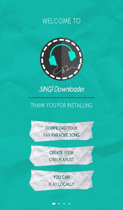Abre la aplicación Sing Downloader