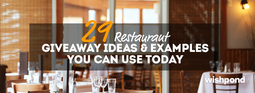 29 Restaurant Giveaway Ideas & Examples You Can Use Today