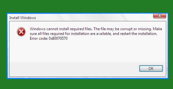 3 formas de superar que Windows no puede instalar los archivos necesarios al instalar Windows