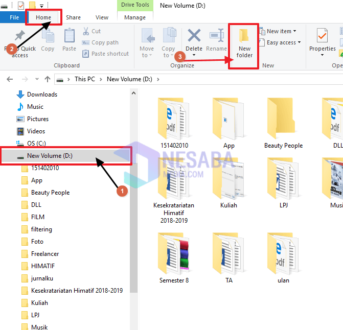 Cómo crear una nueva carpeta en Windows a través del Explorador de archivos