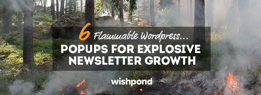 6 Flammable Wordpress Popups For Explosive Newsletter Growth
