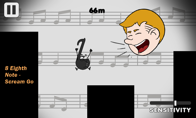 8 Eighth Note - Scream Go es un nuevo juego que funciona con tu grito.  ¿Esperar lo?