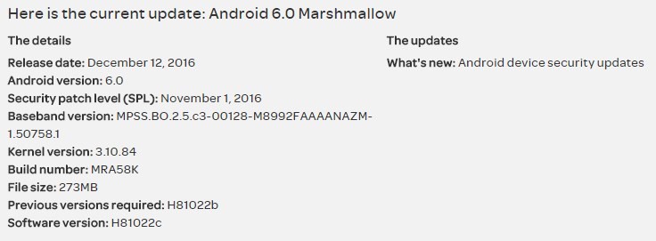 AT&T lanza una actualización de software menor para LG G4 [H81022C]