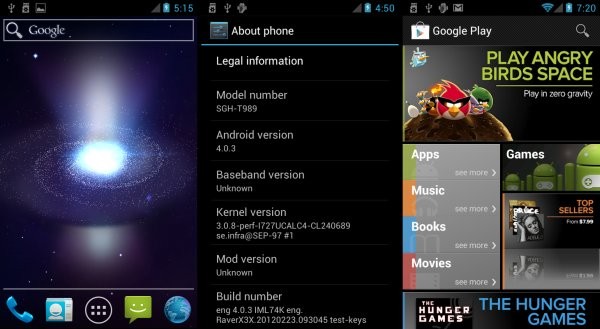Actualice T-Mobile Galaxy S2 a Ice Cream Sandwich (ICS) con AOSP Rom no oficial