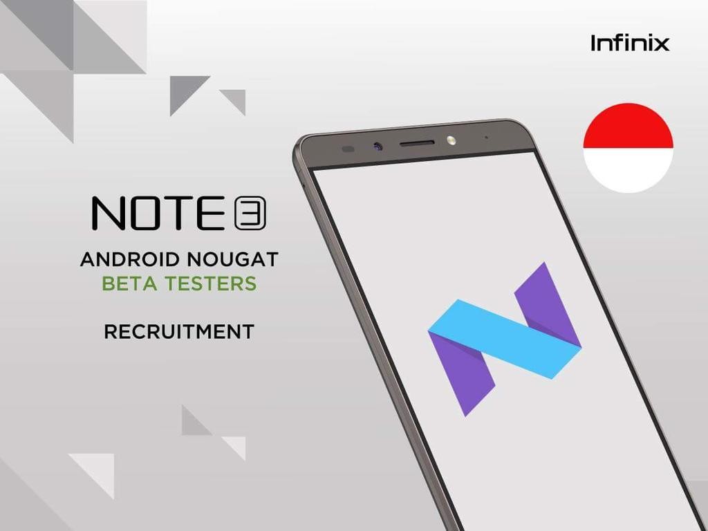 Actualización de Infinix Note 3 Pro Android 7.0 Nougat próximamente como versión beta, la empresa busca probadores