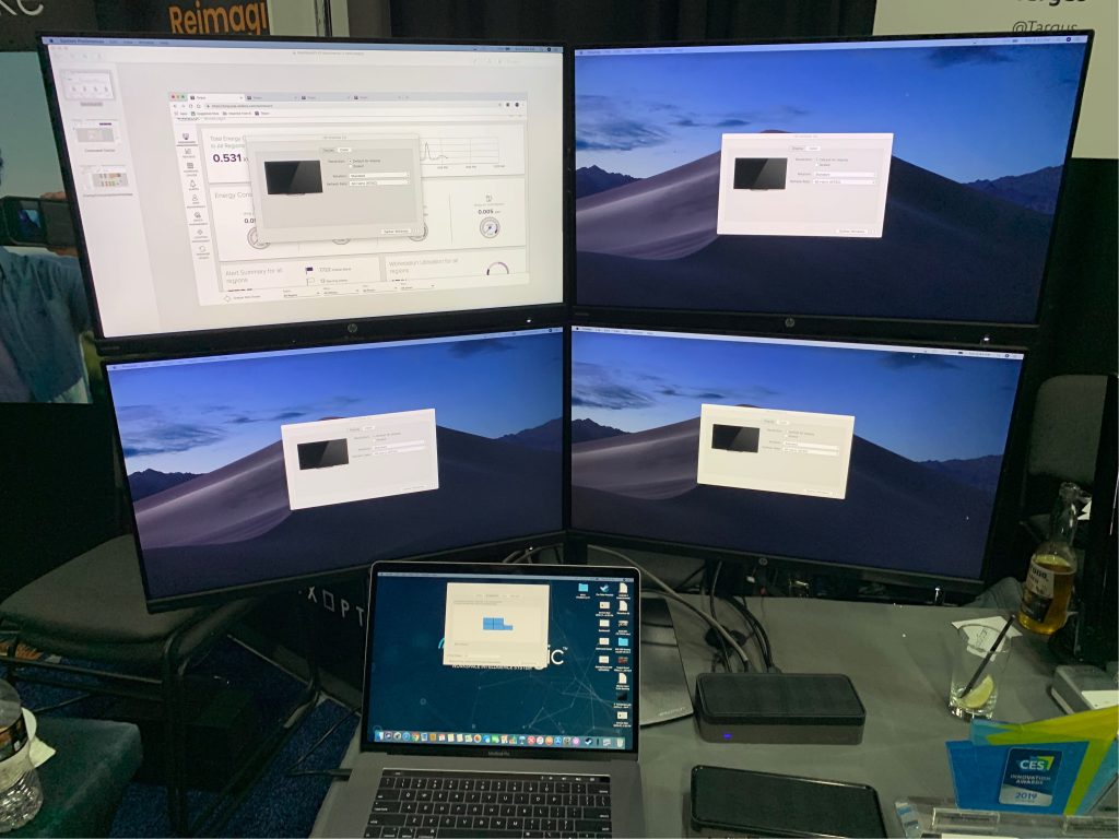 Agregue cuatro pantallas a su Mac con la estación de acoplamiento universal Quad HD USB-C de Targus