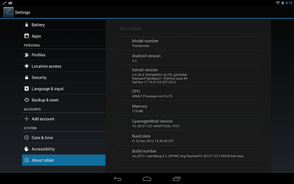 Android 4.2 portado a ASUS Eee Pad Transformer TF101 -- Descargas y guía