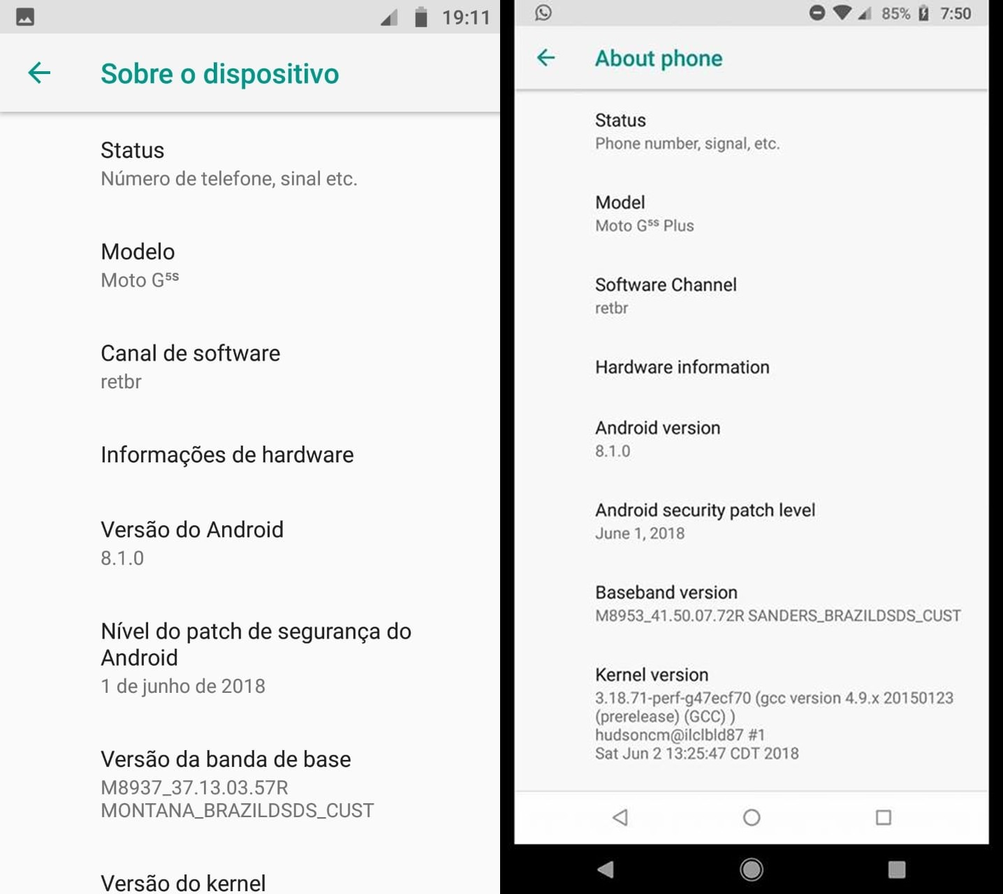 Android 8.1 Oreo para Moto G5 Plus y Moto G5S entra en prueba de remojo a medida que se acerca el lanzamiento