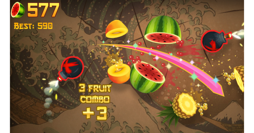 Fruit Ninja on Apple Arcade