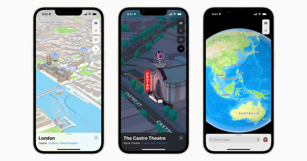Apple Maps 3D iOS 15