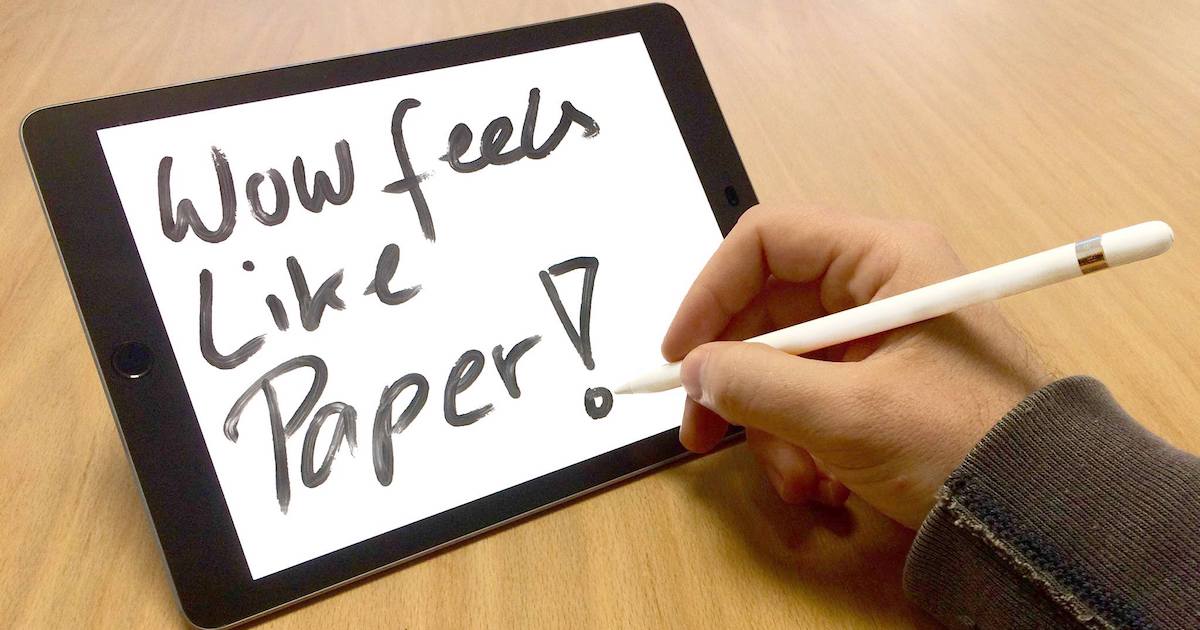 Apple Pencil y iPad Pro realmente podrían sentirse como escribir en papel
