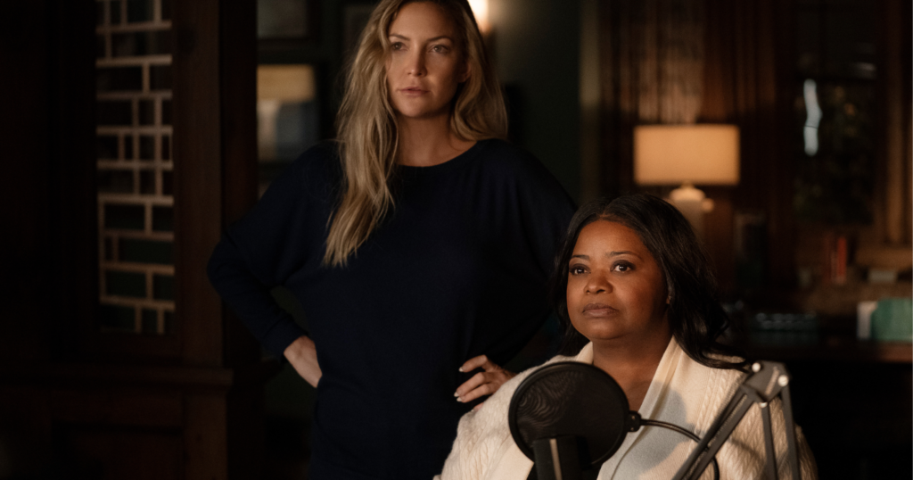 Octavia Spencer and Kate Hudson in Truth be Told Season Two on Apple TV+