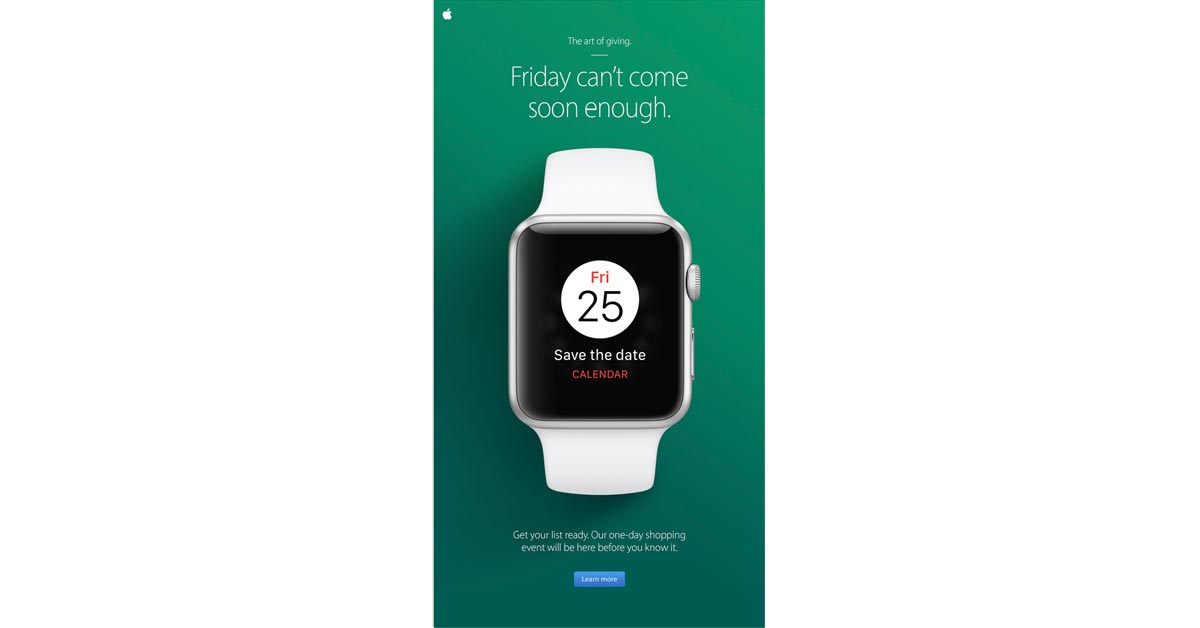 Apple anuncia la venta del Black Friday 2016, aún no hay detalles disponibles
