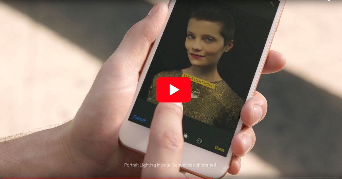 Apple destaca la iluminación de retratos en el iPhone 8 Plus con 'Retratos de ella' [Video]