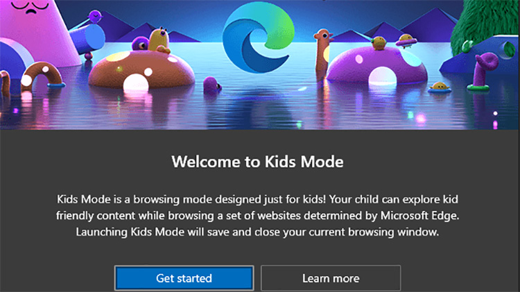 Así funciona la función Kids Mode en Microsoft Edge Browser