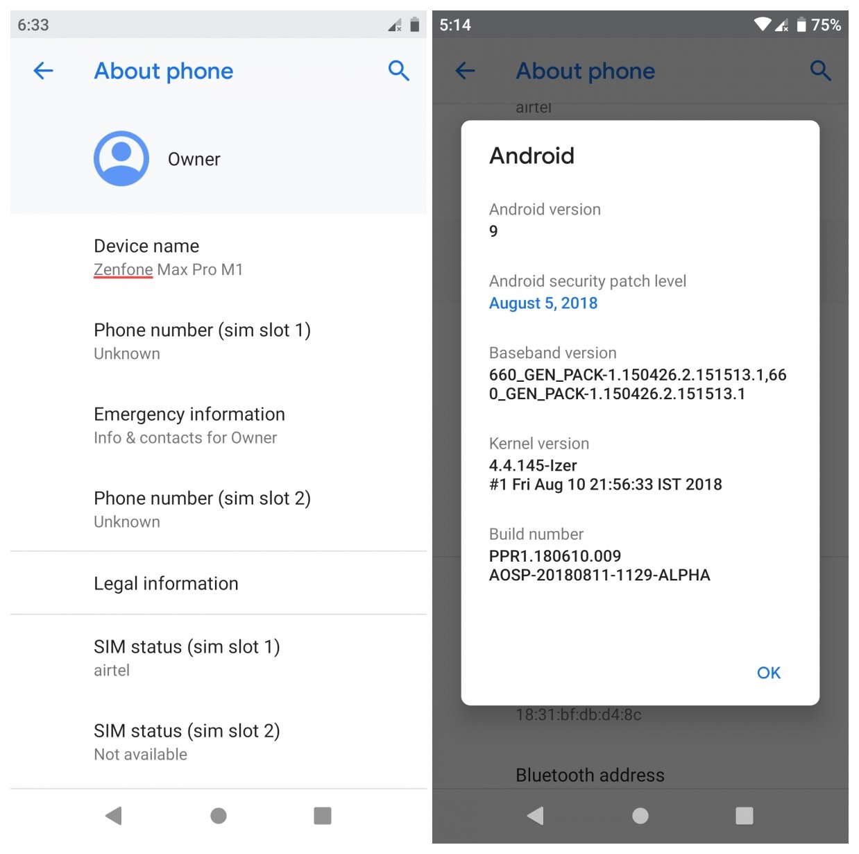 Asus ZenFone Max Pro M1 obtiene la actualización de Android Pie a través de un puerto no oficial