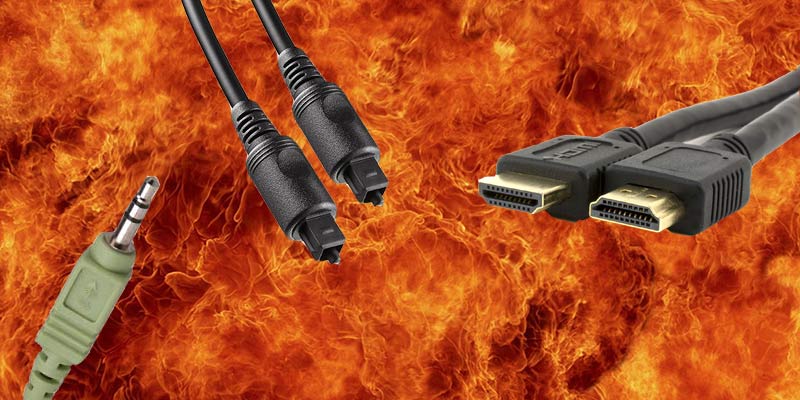 Audio Wars: Digital (S/PDIF) vs.  HDMI frente a  Cosa análoga
