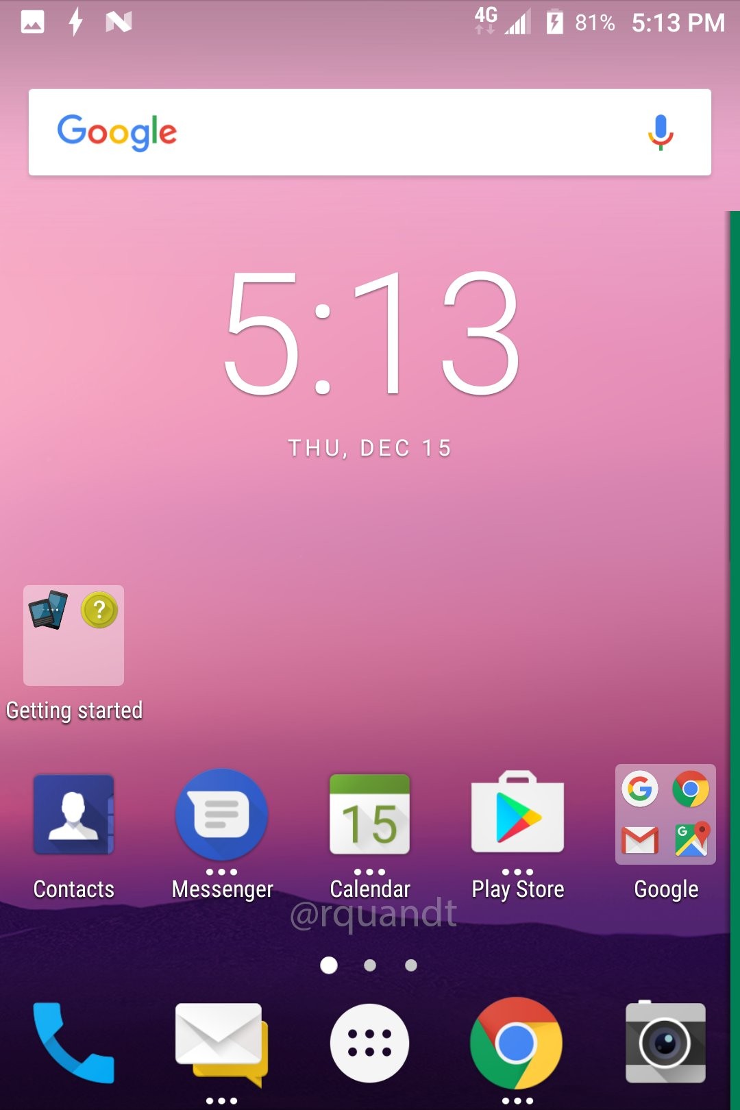 BlackBerry Mercury Specs revelado en captura de pantalla filtrada, cuenta con Android 7.0 Nougat