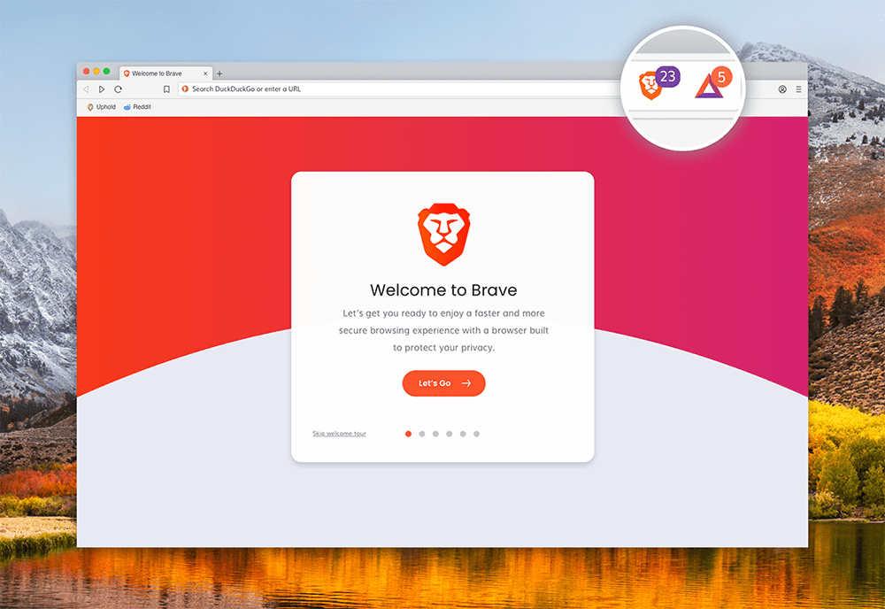 Brave Browser atrapado Convirtiendo URL a enlace de afiliado
