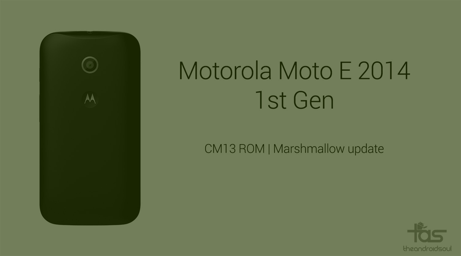 CM13 para Moto E 1st Gen obtiene la actualización de Marshmallow extraoficialmente