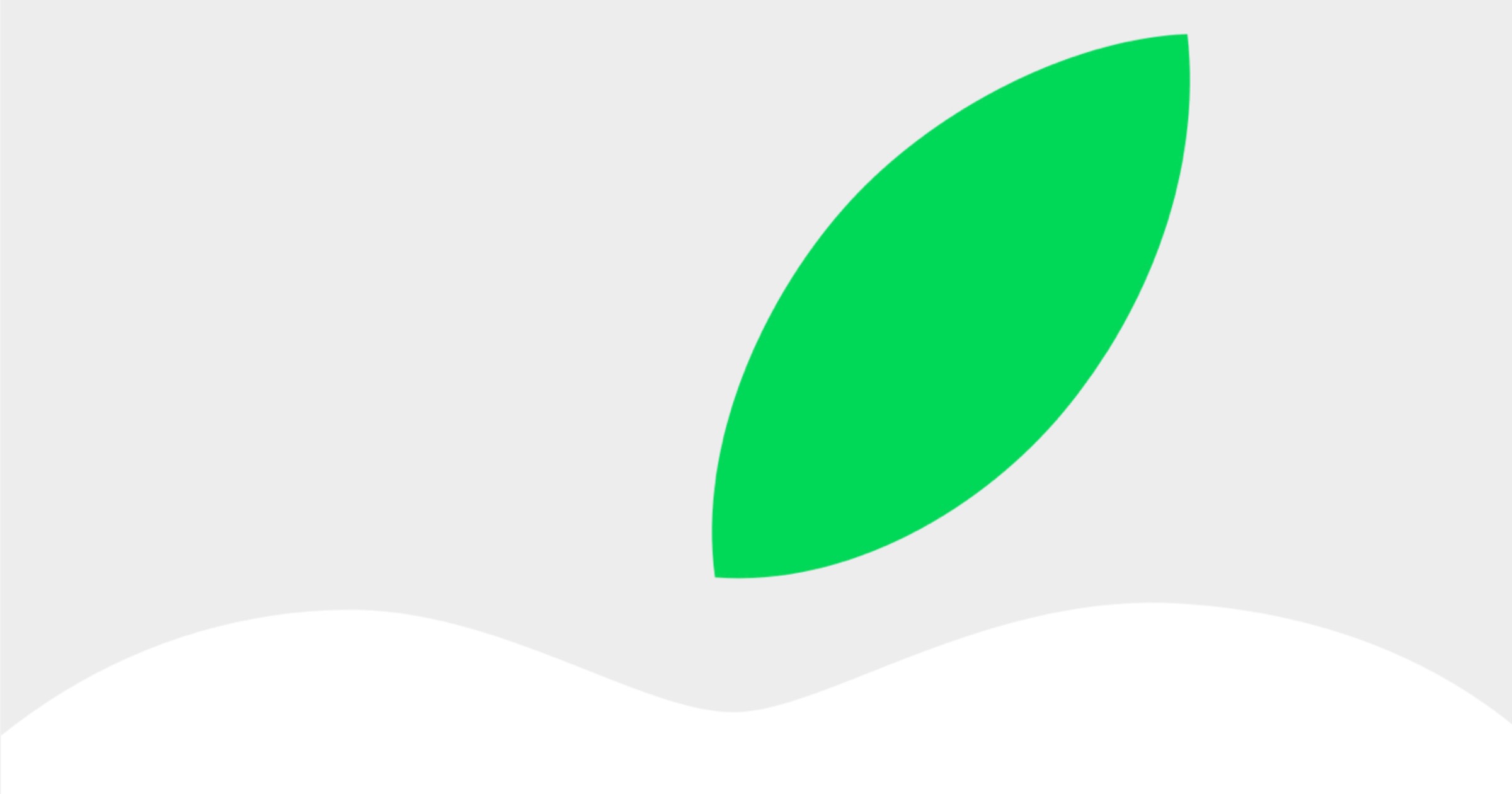 Earth day leaf apple logo