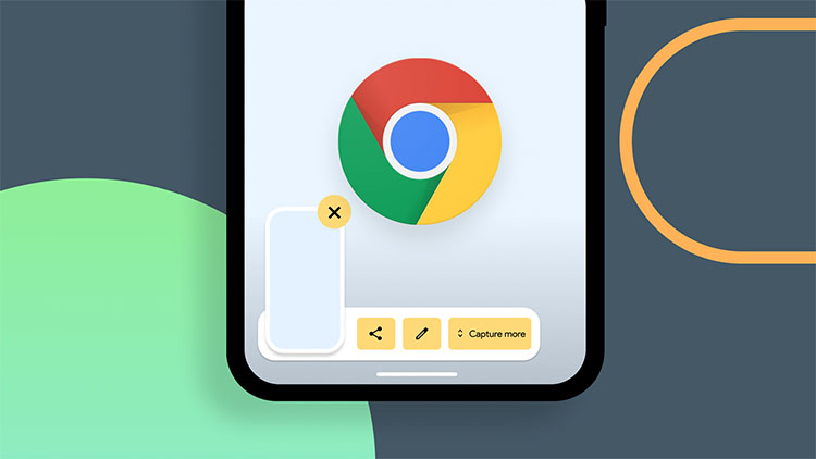 Chrome agrega la función de capturas de pantalla con desplazamiento para Android 12