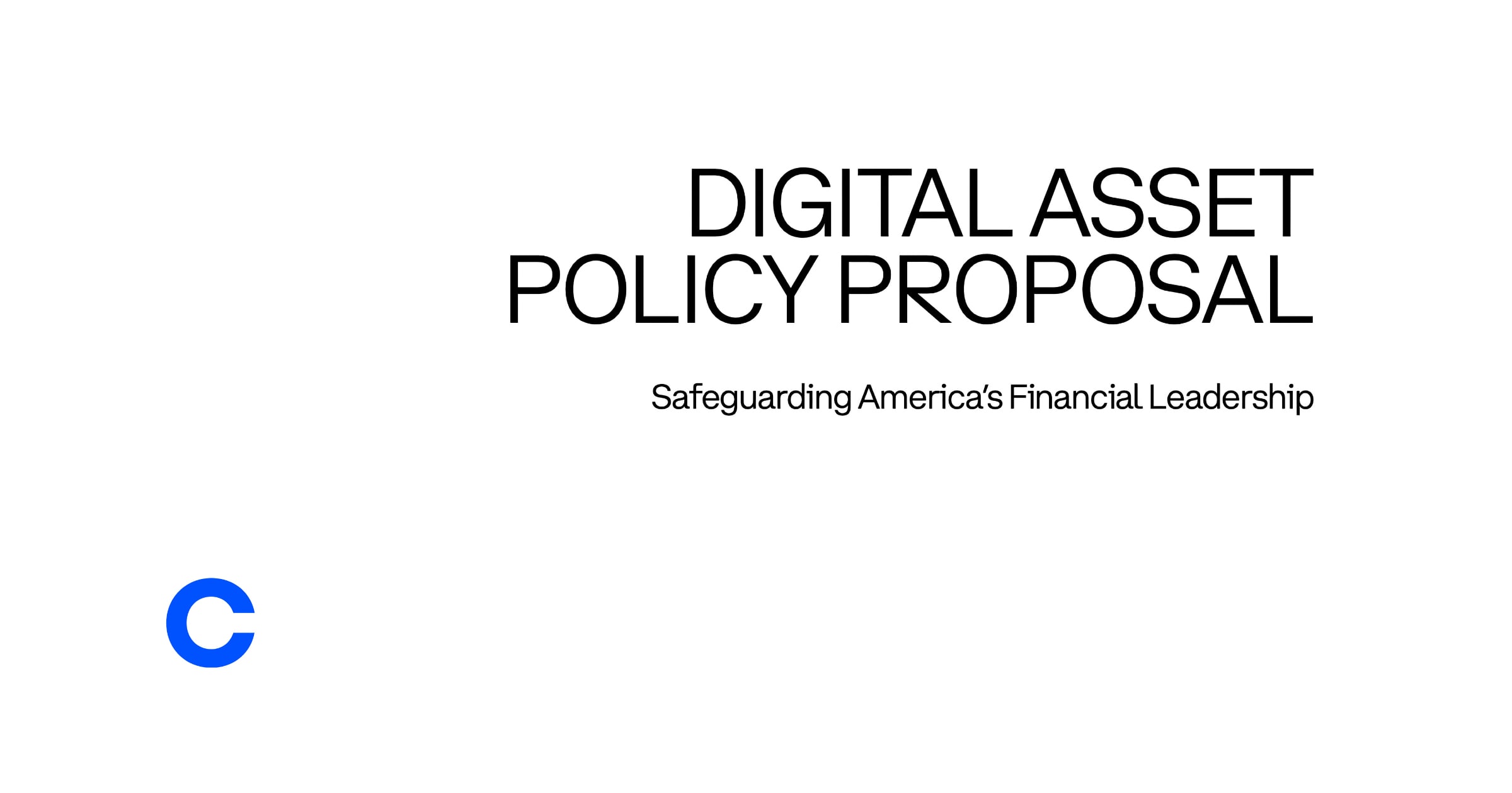 coinbase digital asset policy proposal