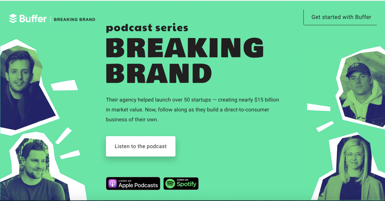 Cómo Buffer rompió las reglas con "Breaking Brand": un podcast empresarial narrativo