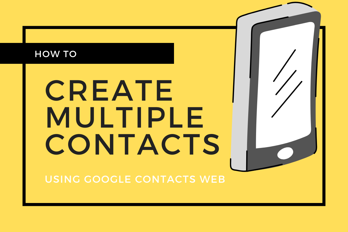 Cómo crear múltiples contactos rápidamente usando Google Contacts Web