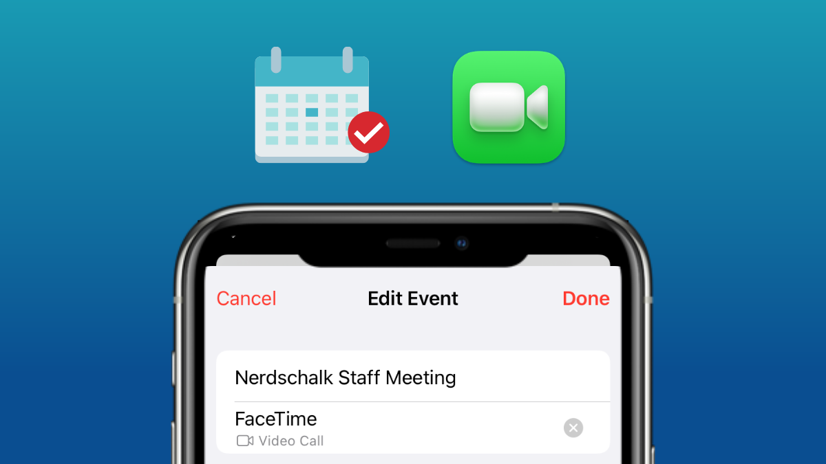 Cómo crear un enlace de FaceTime en Calendario en iOS 15