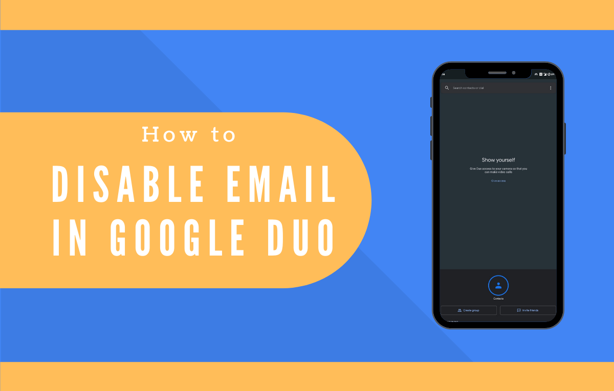 Cómo deshabilitar la dirección de correo electrónico en Google Duo