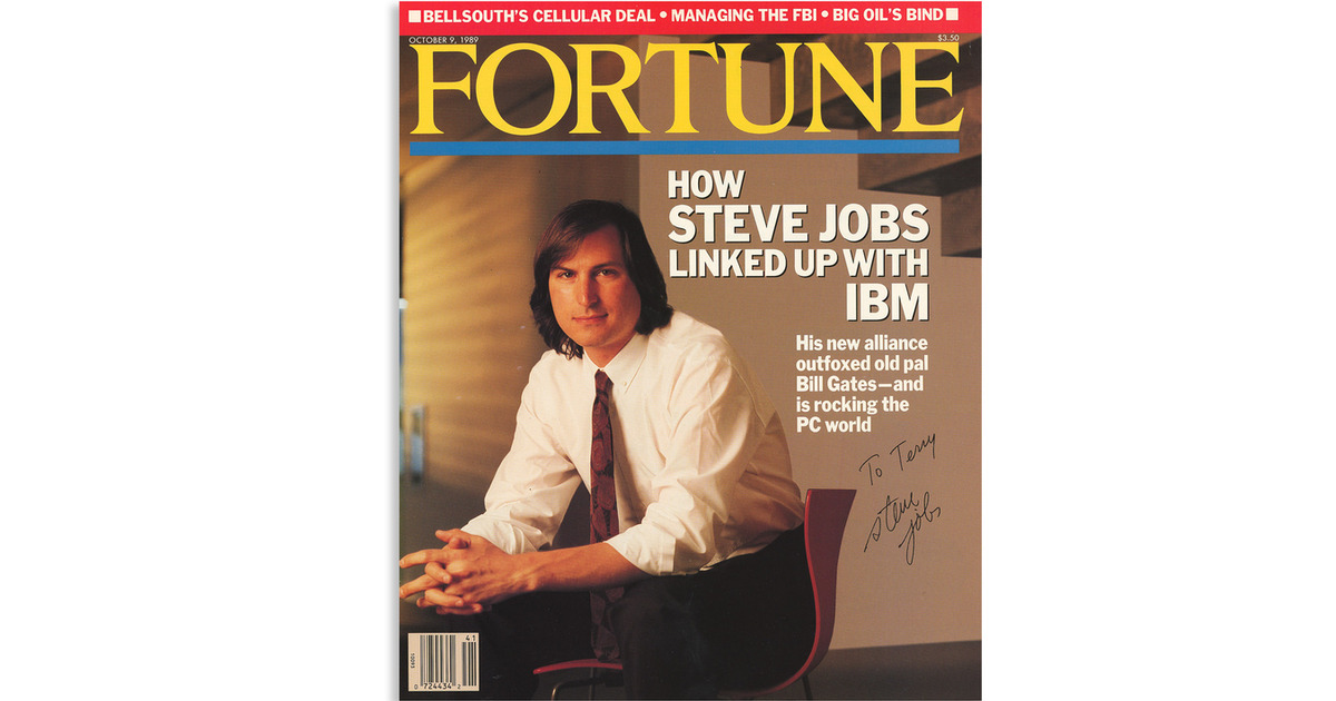 Steve Jobs signed fortune