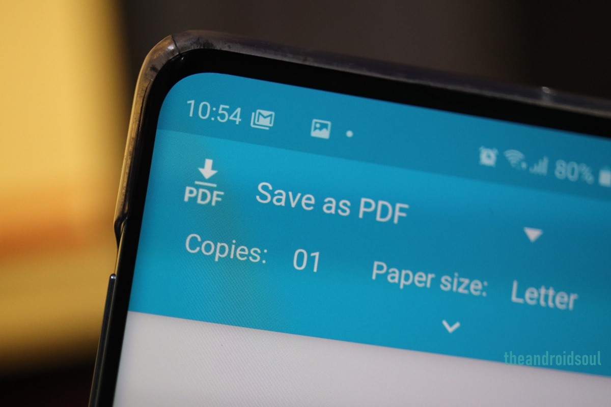 Cómo guardar una página web como PDF en Android