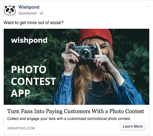 aplicación concurso wishpond