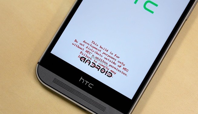Cómo quitar la advertencia de texto rojo de HTC One M9 ABOOT