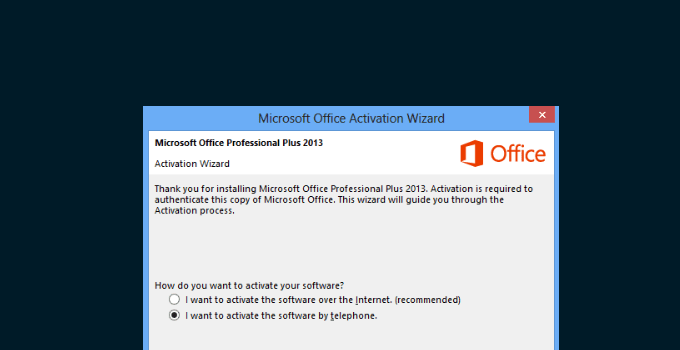 Cómo superar fácilmente el asistente de activación de Microsoft Office
