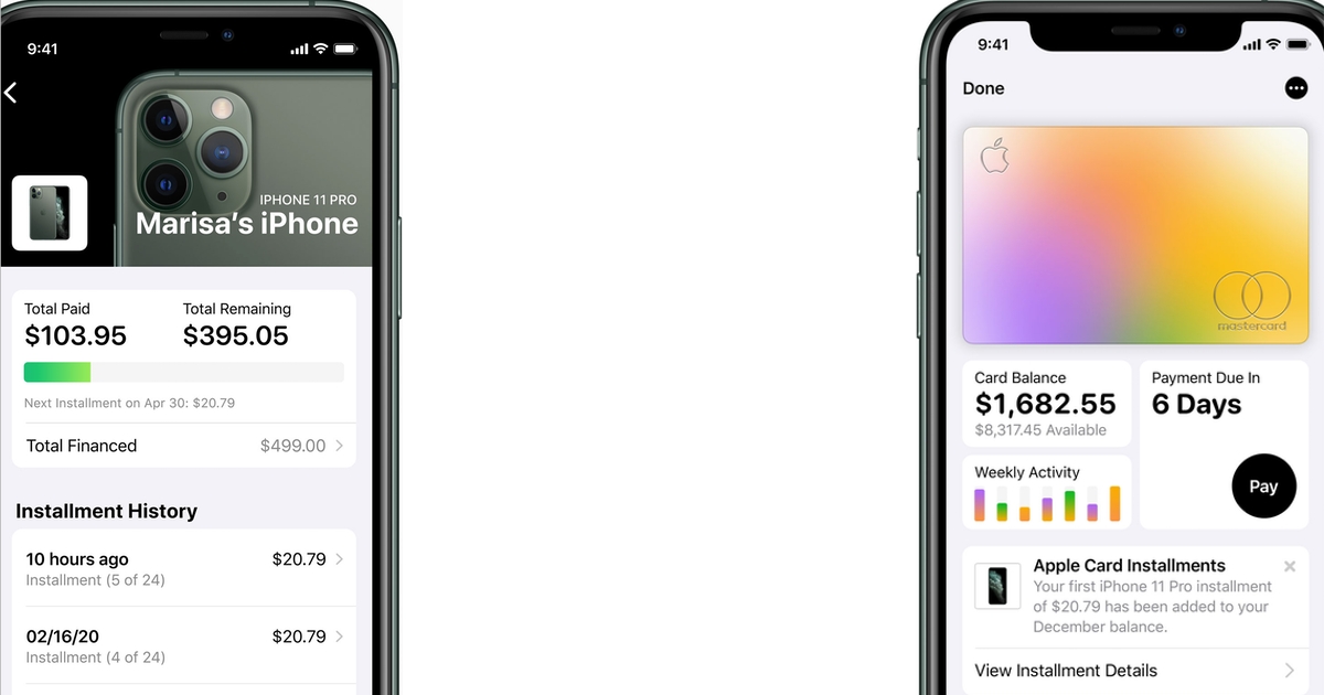 iPhone Pay Monthly Apple Card