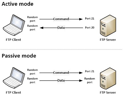 Comprender las funciones de FTP y FTP 