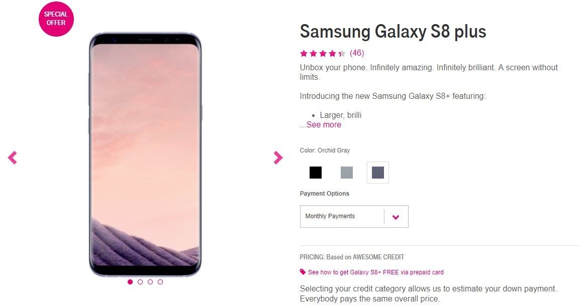 [Deal] Obtén $60 y $150 de descuento en T-Mobile Galaxy S8 Plus y LG G6 por tiempo limitado