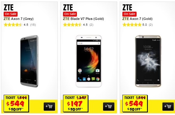 [Deal] Obtenga un descuento de AUD 50 en tres dispositivos ZTE, incluido ZTE AXON 7 en Australia