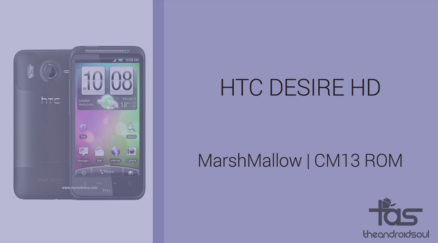 Descargar HTC Desire HD Marshmallow Update: CM13 y otras ROMs