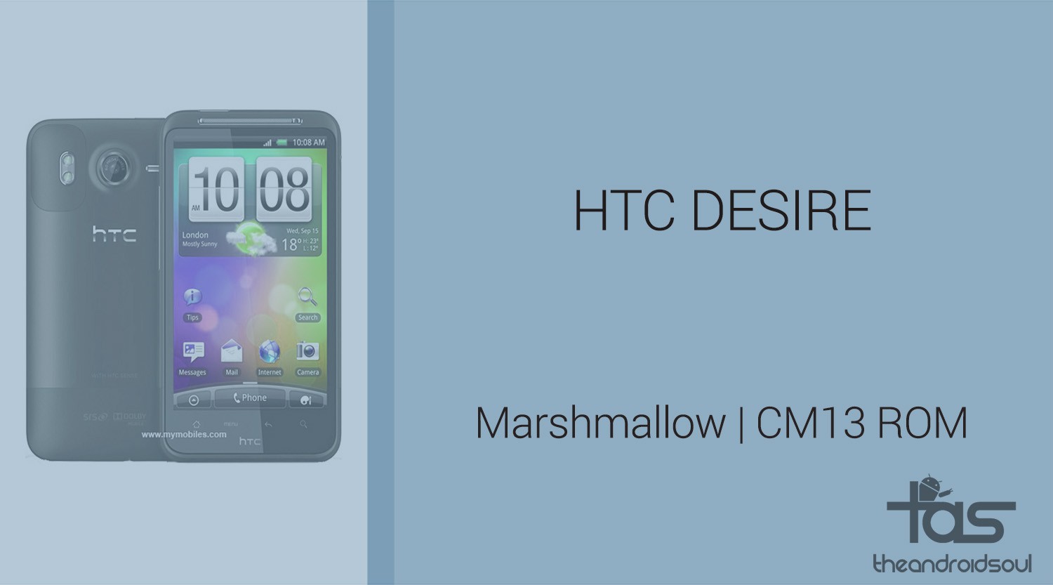 Descargar HTC Desire Marshmallow Update: CM13 y otras ROMs