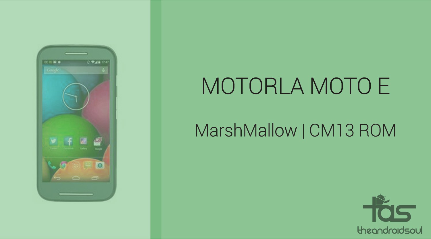 Descargar Moto E Marshmallow Update: CM13 y otras ROM
