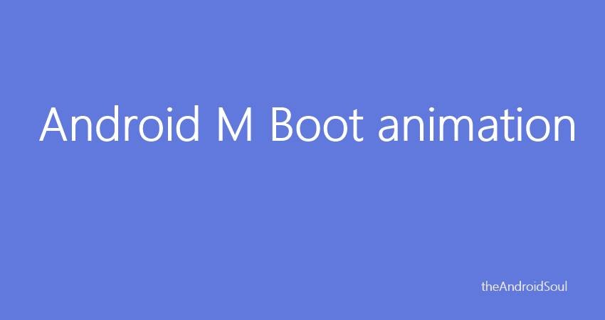 Descargar el archivo zip de Android M Boot Animation