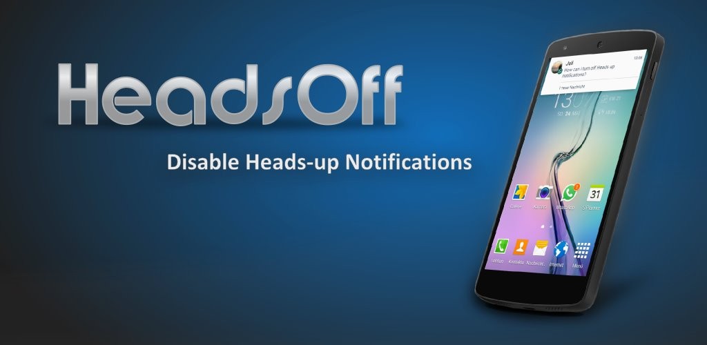 Deshabilite las notificaciones de Heads-Up en Lollipop con la aplicación HeadsOff sin root